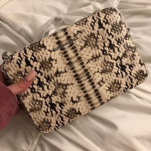 Michael Kors embossed leather crossbody camera bag